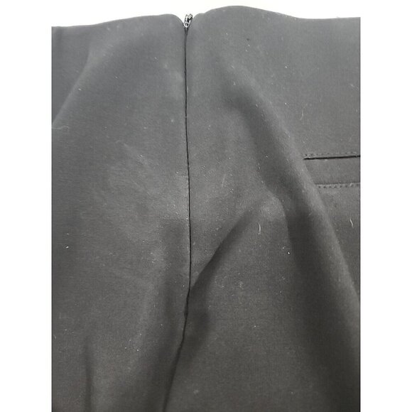 Chico's Pants Ponte Knit Black Mid-rise Side Zip Stretch Women's  Short 6 - Picture 5 of 9